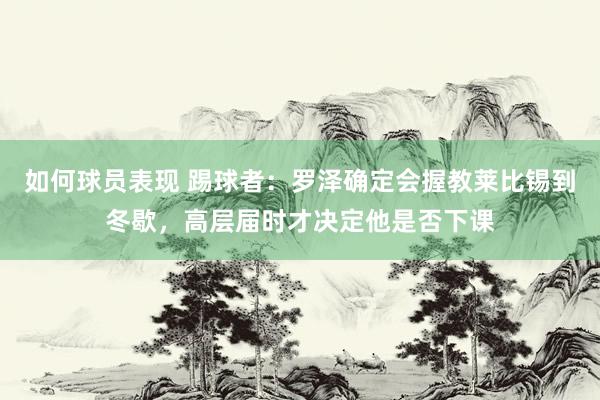 如何球员表现 踢球者：罗泽确定会握教莱比锡到冬歇，高层届时才决定他是否下课