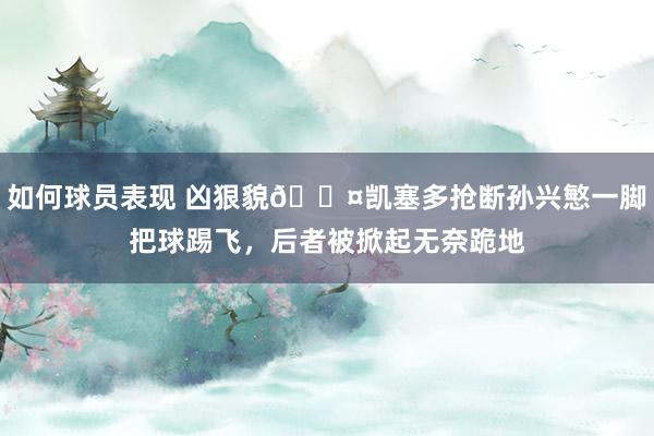 如何球员表现 凶狠貌😤凯塞多抢断孙兴慜一脚把球踢飞，后者被掀起无奈跪地