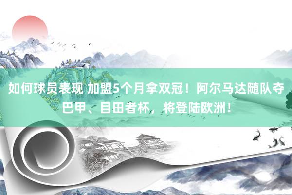 如何球员表现 加盟5个月拿双冠！阿尔马达随队夺巴甲、目田者杯，将登陆欧洲！